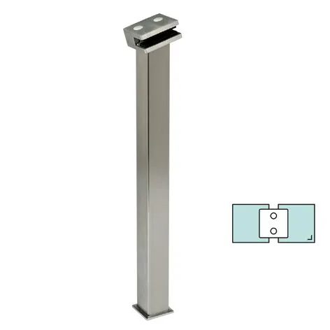 Hustenschutz Pfosten Edelstahl DS 20-19535 - mitte