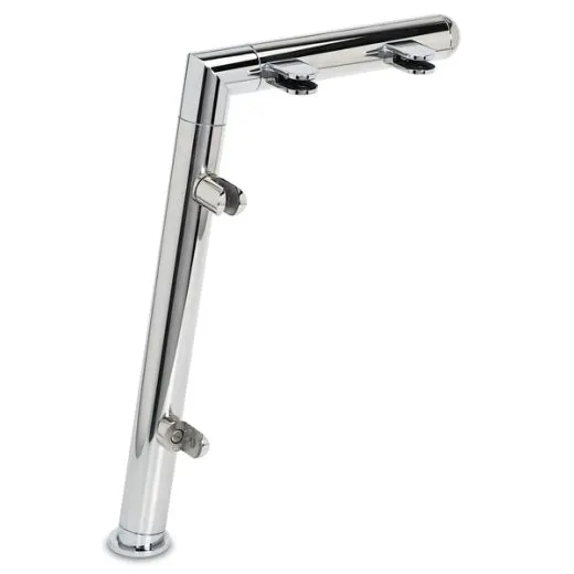 Hustenschutz Pfosten 20-121-25 links - Rohr  25.4 mm - Chrom Design