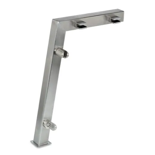 Edelstahl Hustenschutz Pfosten 20-12335 - links