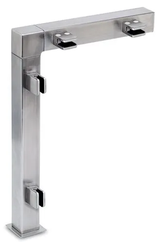 Edelstahl Hustenschutz Pfosten 35x35 - 20-132335 - rechts
