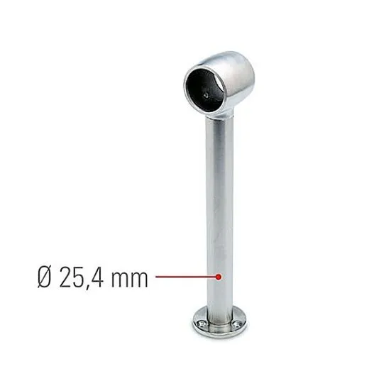 Edelstahl Design Fulauf- oder Rohrhalter Rohr 38,1 mm 20-2110