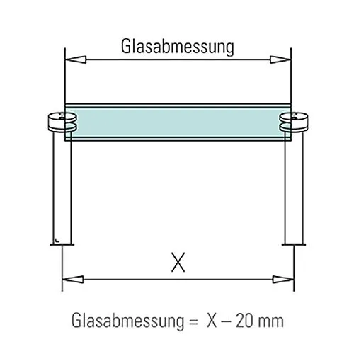Hustenschutz Pfosten 20-190-38 mitte - Rohr � 38.1 mm - Edelstahl Design
