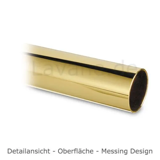 Hustenschutz Pfosten 20-110-25 links - Rohr  25.4 mm - Messing Design