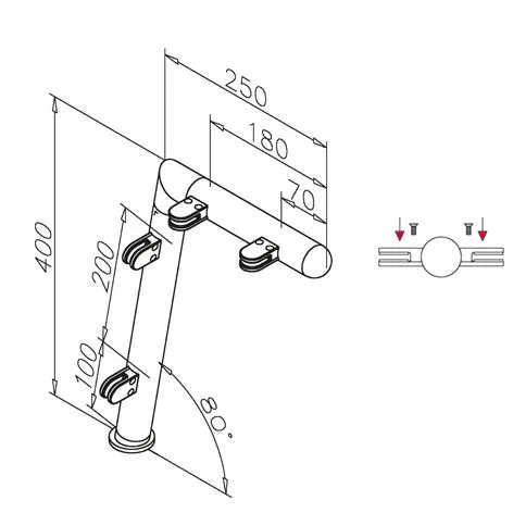 Hustenschutz Pfosten 20-120-38 mitte - Rohr � 38.1 mm - Chrom Design