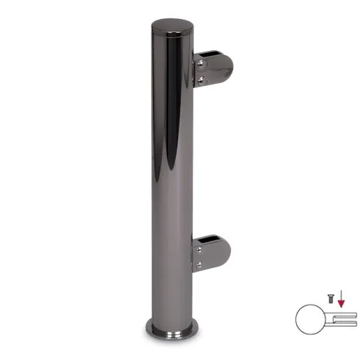 Hustenschutz Pfosten 20-150-25 links - Rohr  25.4 mm - Anthrazit Design