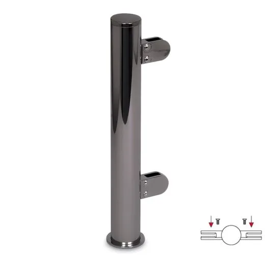 Hustenschutz Pfosten 20-150-25 mitte - Rohr  25.4 mm - Anthrazit Design