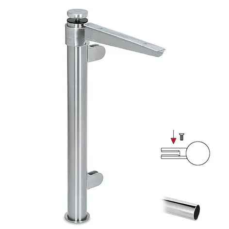 Hustenschutz Pfosten 20-111-38 rechts - Rohr  38.1 mm - Chrom Design