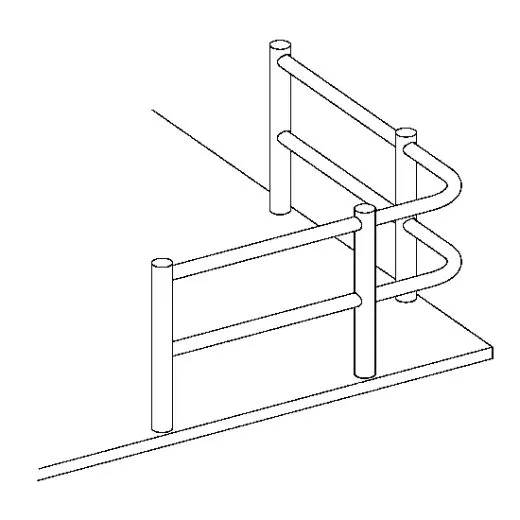 Edelstahl Design MiniRail Mittelsttze 11666 fr Stab 6mm