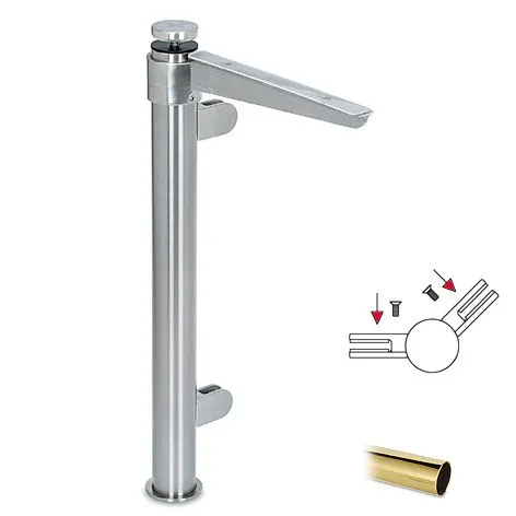 Hustenschutz Pfosten 20-111-38 -45 - Rohr  38.1 mm - Messing Design