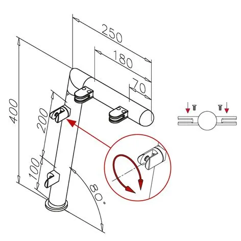 Hustenschutz Pfosten 20-121-38 mitte - Rohr  38.1 mm - Anthrazit Design