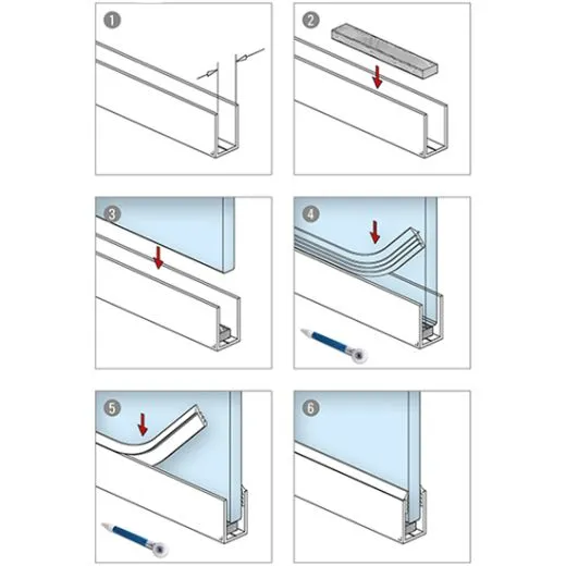 Verglasungsdichtung fr Glasstrke 16,76 - 17,52 mm - 50 m