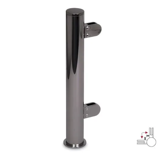 Hustenschutz Pfosten 20-150-38 - 90 - Rohr  38.1 mm - Anthrazit Design