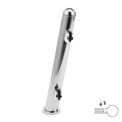 Hustenschutz Pfosten 20-161-25 rechts - Rohr  25.4 mm - Edelstahl Design