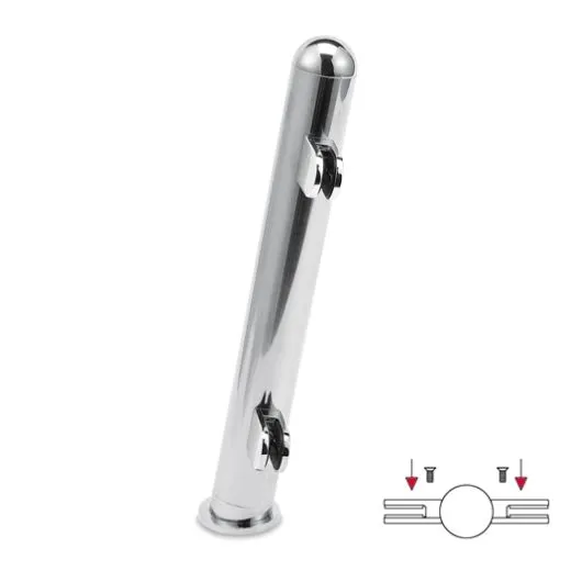 Hustenschutz Pfosten 20-161-38 mitte - Rohr  38.1 mm - Chrom Design