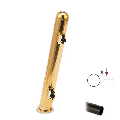 Hustenschutz Pfosten 20-161-38 links - Rohr  38.1 mm - Anthrazit Design