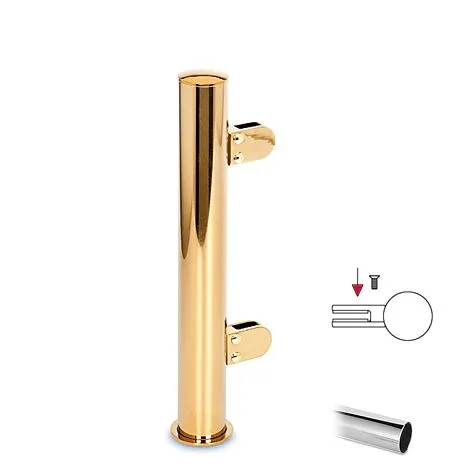 Hustenschutz Pfosten 20-151-38 rechts - Rohr  38.1 mm - Chrom Design