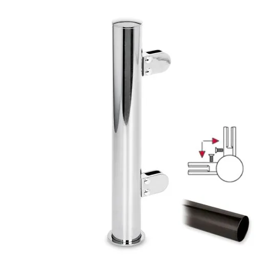 Hustenschutz Pfosten 20-151-38 - 90 - Rohr  38.1 mm - Anthrazit Design