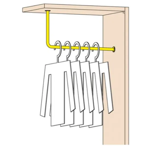 Anthrazit Design Garderobe Modell 20731 - 25,4 mm