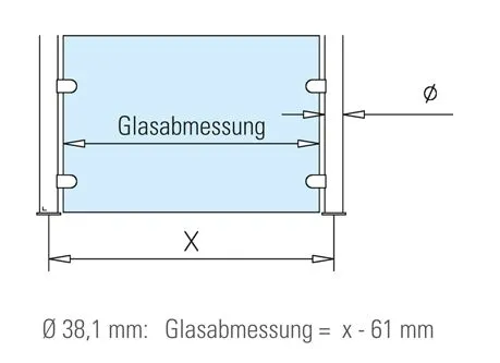 Hustenschutz Gestell 20-030 - Edelstahl Design