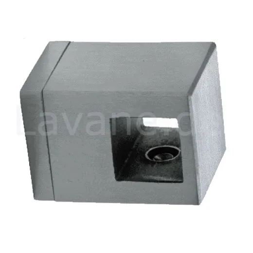 Edelstahl Querstabhalter fr Vierkant 12x12