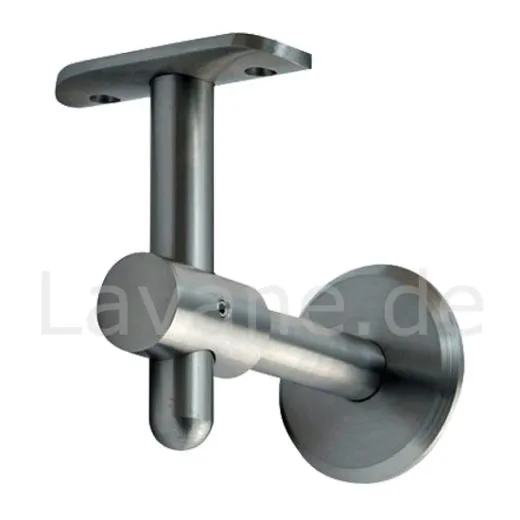 Edelstahl Handlauftrger fr Rohr 42,4 mm Hhen verstellbar