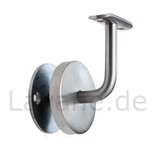 Edelstahl Handlauftrger Rohr 42,4 mm mit Abdeckkappe ECO