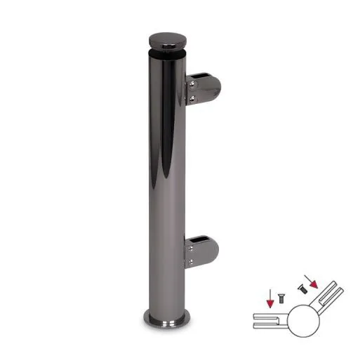 Hustenschutz Pfosten 20-110-25 - 45 - Rohr  25.4 mm - Anthrazit Design