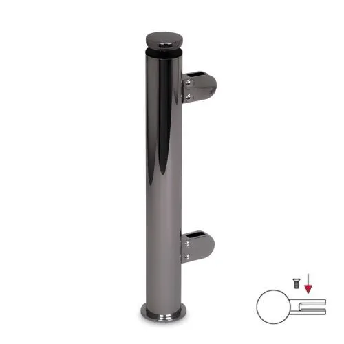 Hustenschutz Pfosten 20-110-25 links - Rohr  25.4 mm - Anthrazit Design