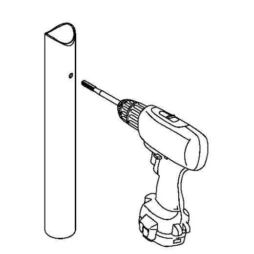 Anthrazit Design Glasklemme 23 Rohr-38,1 mm Glas 4-8,76 mm