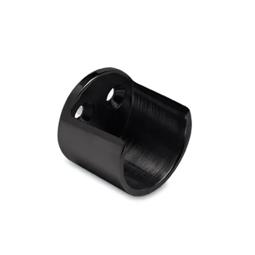 Wandflansch offen - Garderobenhalter Anthrazit Design Rohr 25.4 mm