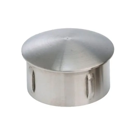Edelstahl Endkappe gewlbt fr Edelstahlrohr 42,4 mm