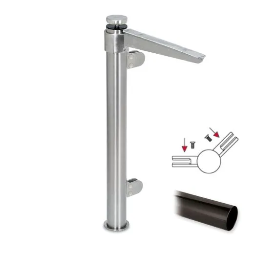 Hustenschutz Pfosten 20-111-25 - 45 - Rohr  25.4 mm - Anthrazit Design
