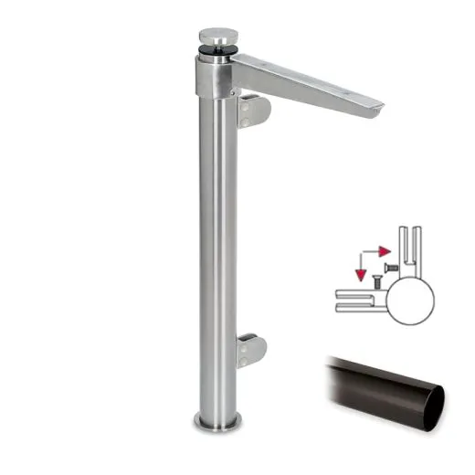 Hustenschutz Pfosten 20-111-25 - 90 - Rohr  25.4 mm - Anthrazit Design