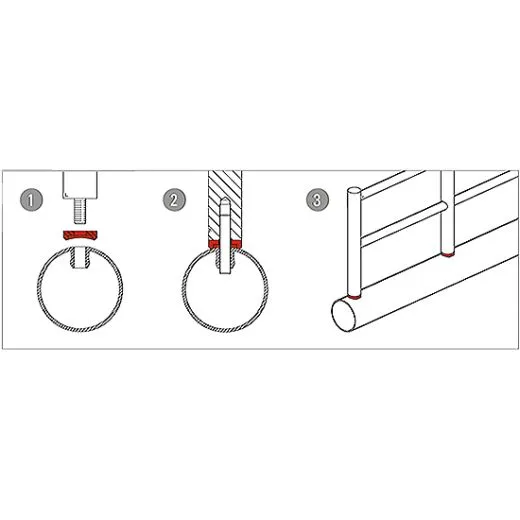 Anthrazit Design Mini Rail Adapter 10 mm auf 38.1 mm