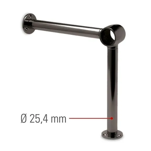 Anthrazit Design 20-2130 Fulaufhalter Rohr 25,4 mm