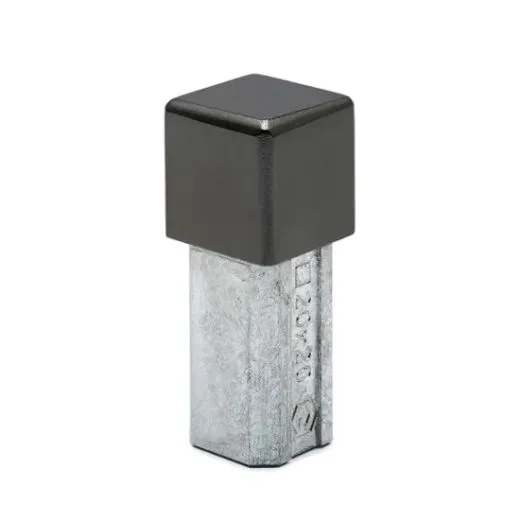 Anthrazit matt Design Vierkant 20x20 mm Endkappe Wrfel