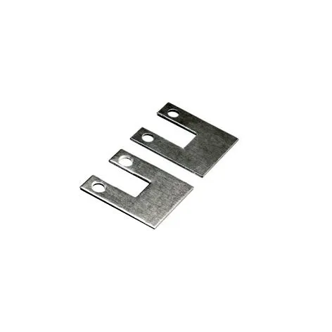 Endkappen Serie 41 - 1 Paar Edelstahleffekt Glas 10 -10,76 mm