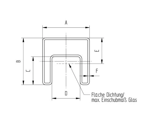 Edelstahl Nutrohr vierkant 30x30 - Zuschnitt nach Wunsch