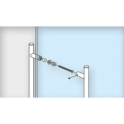Edelstahl Trgriff Modell 475303 - Griff 25mm - Grifflnge 100cm