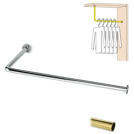 Messing Design Garderobe Modell 20731 - 25,4 mm