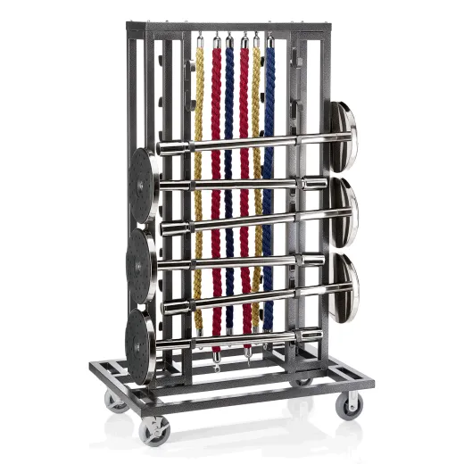 Transportwagen fr 16 Pfosten 60mm und 20 Taue