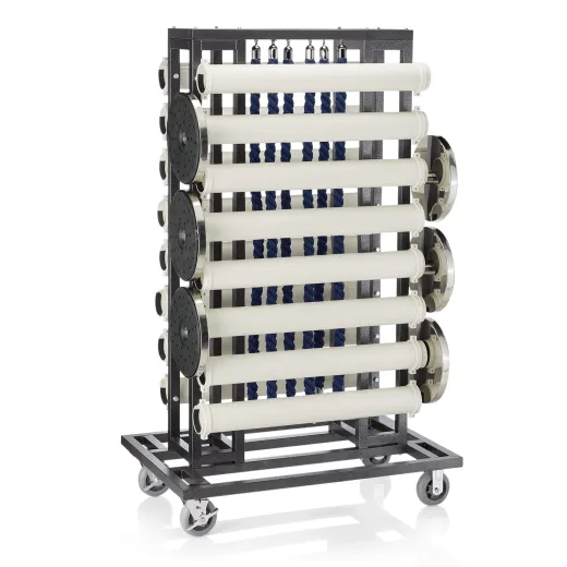 Transportwagen fr 16 Pfosten 100mm und 20 Taue