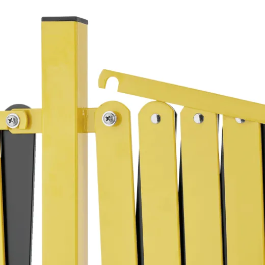 Absperr Scherengitter - Aluminium - Gelb Schwarz