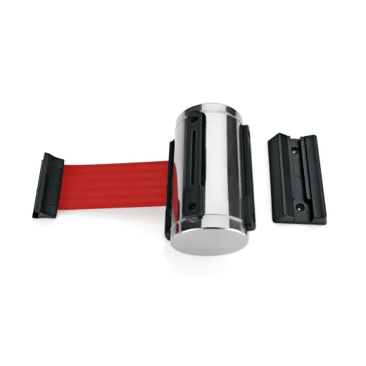 Wand Abgrenzungsband poliert - PRO-W Gurtband ROT 3m