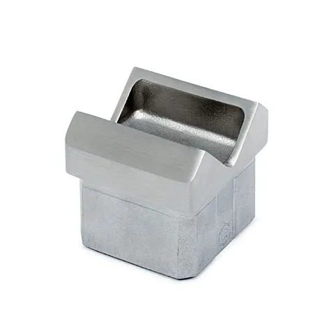 Edelstahl Vierkant 35x35 mm Rohradapter 45