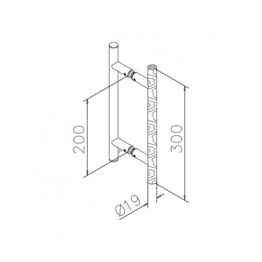 Anthrazit Design Trgriff 475903 - Griff 19mm - Grifflnge 30cm