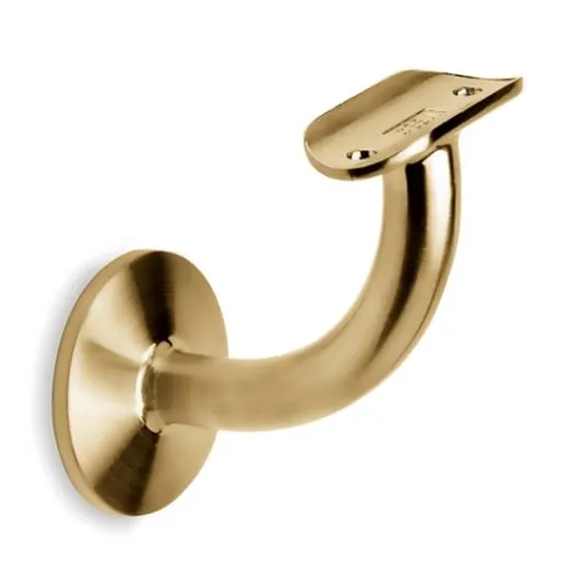 Messing matt Design Handlaufsttze Rohr 38,1 mm Blindmontage