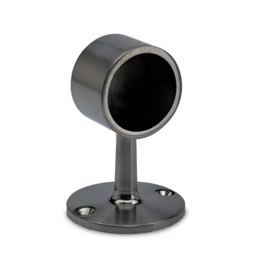 Anthrazit Design End-Rohrhalter fr Rohr 38,1 mm