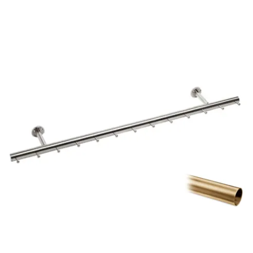 Wurstgehnge 20-7100-125 - Rohr  38.1 mm - Messing matt Design - 1250 mm