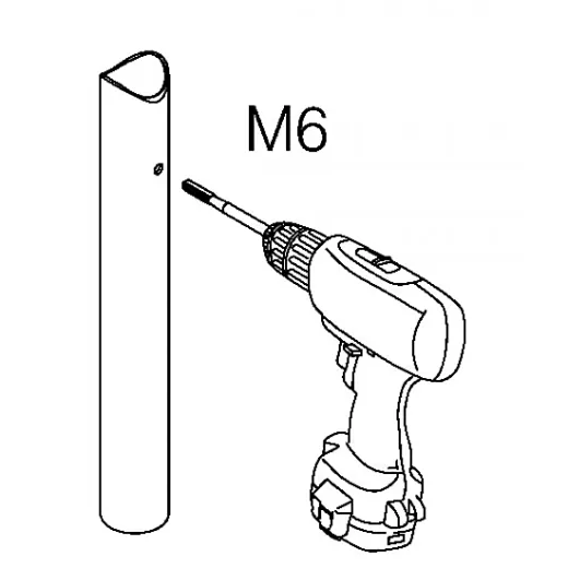 Messing matt Design Glasklemme 27 - Rohr 25,4 mm - Glas 4-8.76mm
